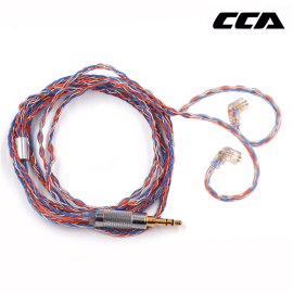 CCA Retro Cubic Braided 8 Core Silver Plated C Pin Upgrade Cable